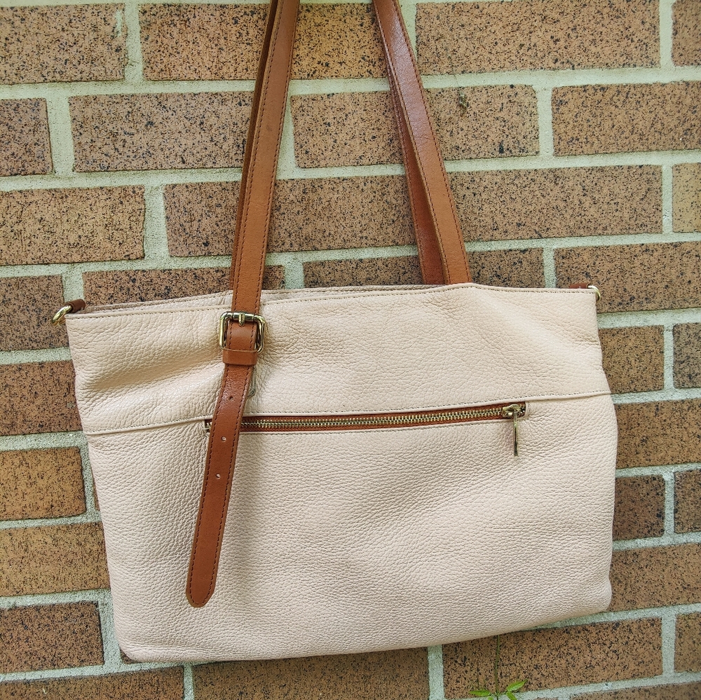 Valentina Large Pebbled Leather Tote - Picture 4 of 7